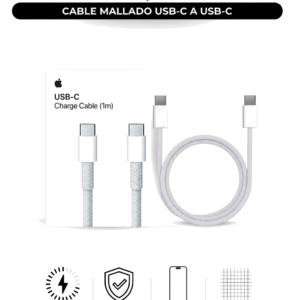 """Genérico Cable iPhone USB C a USB C Mallado 3