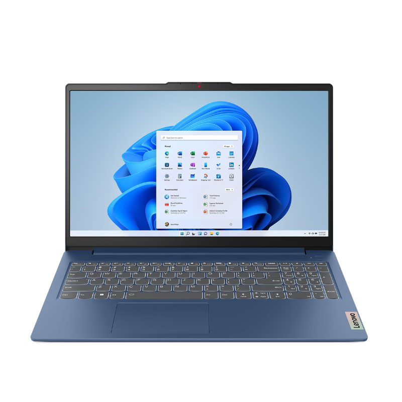 "Notebook Lenovo IP Slim 3 15AMN8 15.6"" FHD AMD R5 7520U 16GB 5500MHZ DDR5 512GB NVME W11H AZUL (0593)