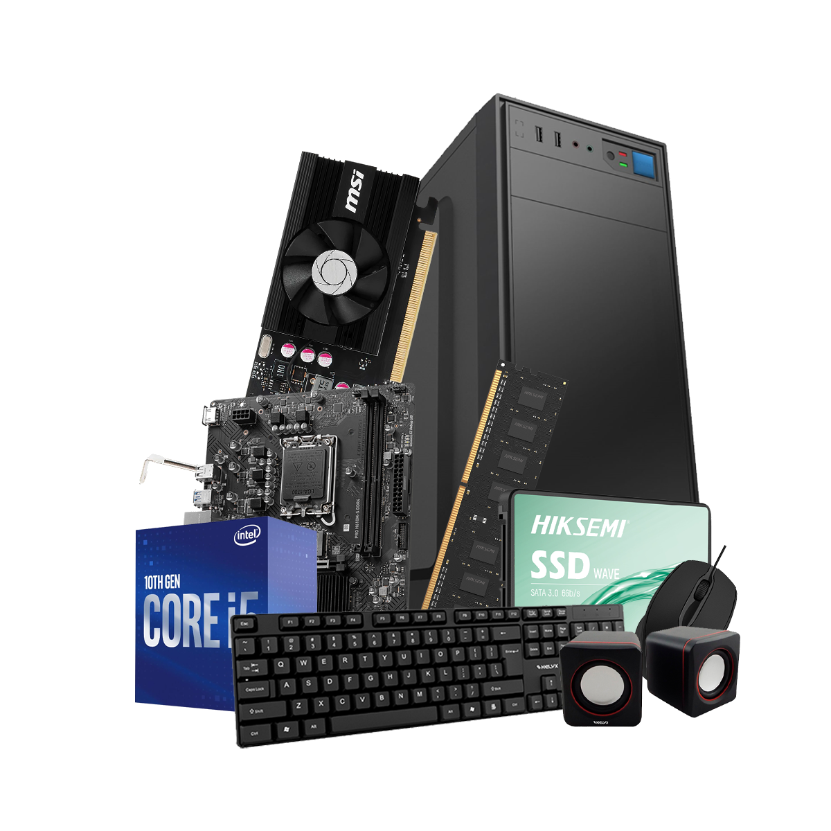 Pc Kelyx Intel Core i5-12400F 8G SSD 480Gb GT 1030 (MSI)