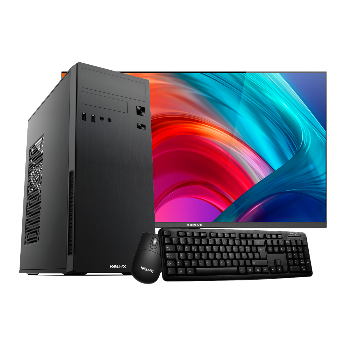 "Sist. Kelyx AMD Ryzen 5-5600GT 16G M.2 512G Win 11H + Monitor 24""